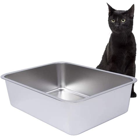 metal cat litter box nearby|stainless steel litter boxes for cats.